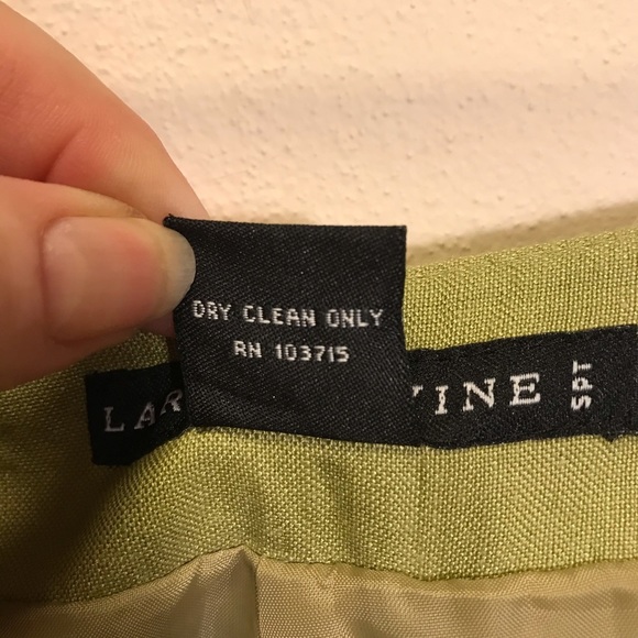 Larry Levine Moss Green Loose Capri Pants - Picture 6 of 6